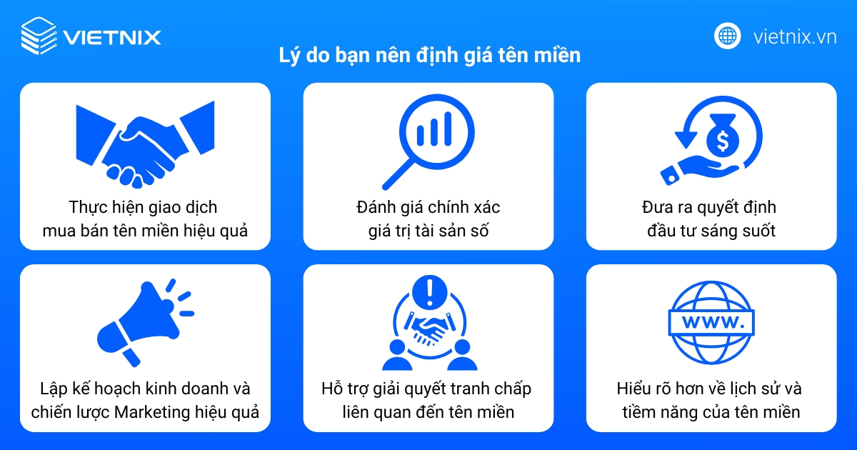 Định giá tên miền là gì? 7 cách thẩm định giá trị hiệu quả nhất 59 Lý do bạn cần định giá tên miền