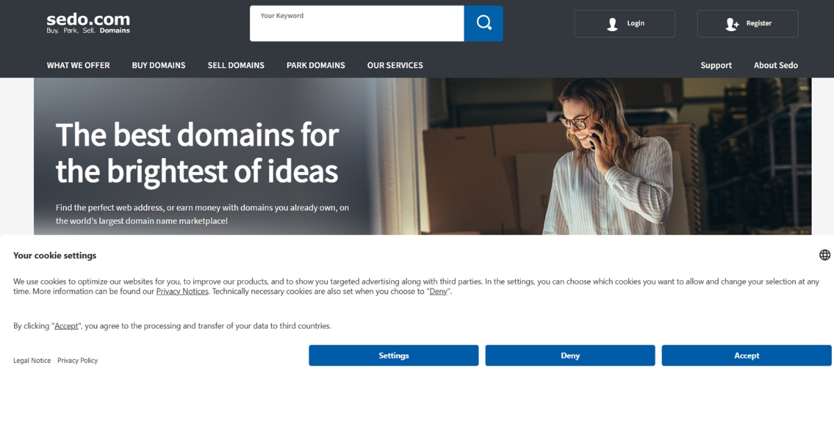 Định giá tên miền là gì? 7 cách thẩm định giá trị hiệu quả nhất 65 Sedo