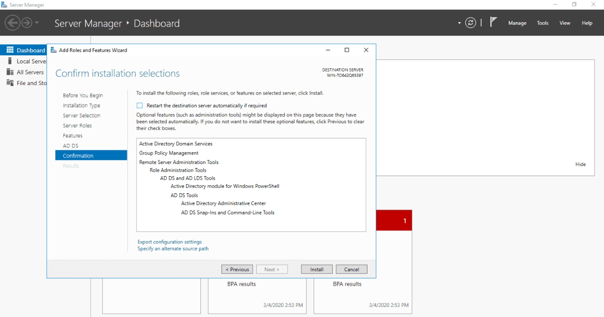 Domain Controller là gì? Chức năng, lợi ích và cách triển khai 61 Xác nhận các lựa chọn gói cài đặt mà bạn muốn cài đặt
