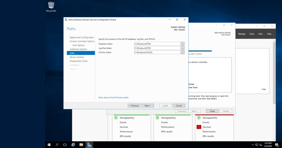 Domain Controller là gì? Chức năng, lợi ích và cách triển khai 67 Ở phần Additional Options bạn có thể để The NetBIOS domain name mặc định
