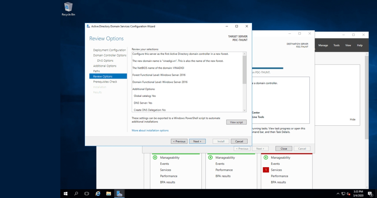 Domain Controller là gì? Chức năng, lợi ích và cách triển khai 68 Đây là phần để trỏ đường dẫn lưu Database của Active Directory Domain Services