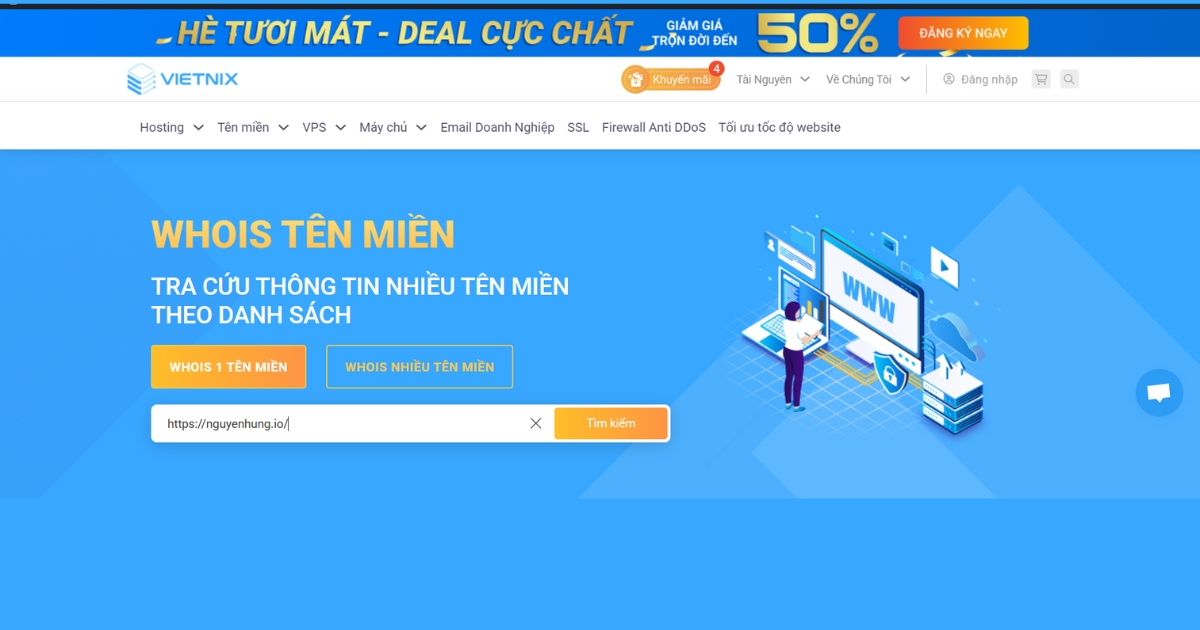 Không vào được tên miền: Nguyên nhân, cách khắc phục chi tiết 23 Kiểm tra trạng thái tên miền