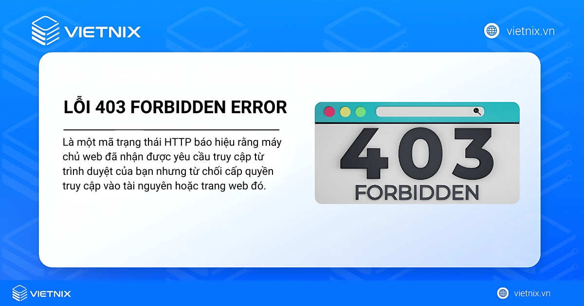 Lỗi 403 Forbidden Error