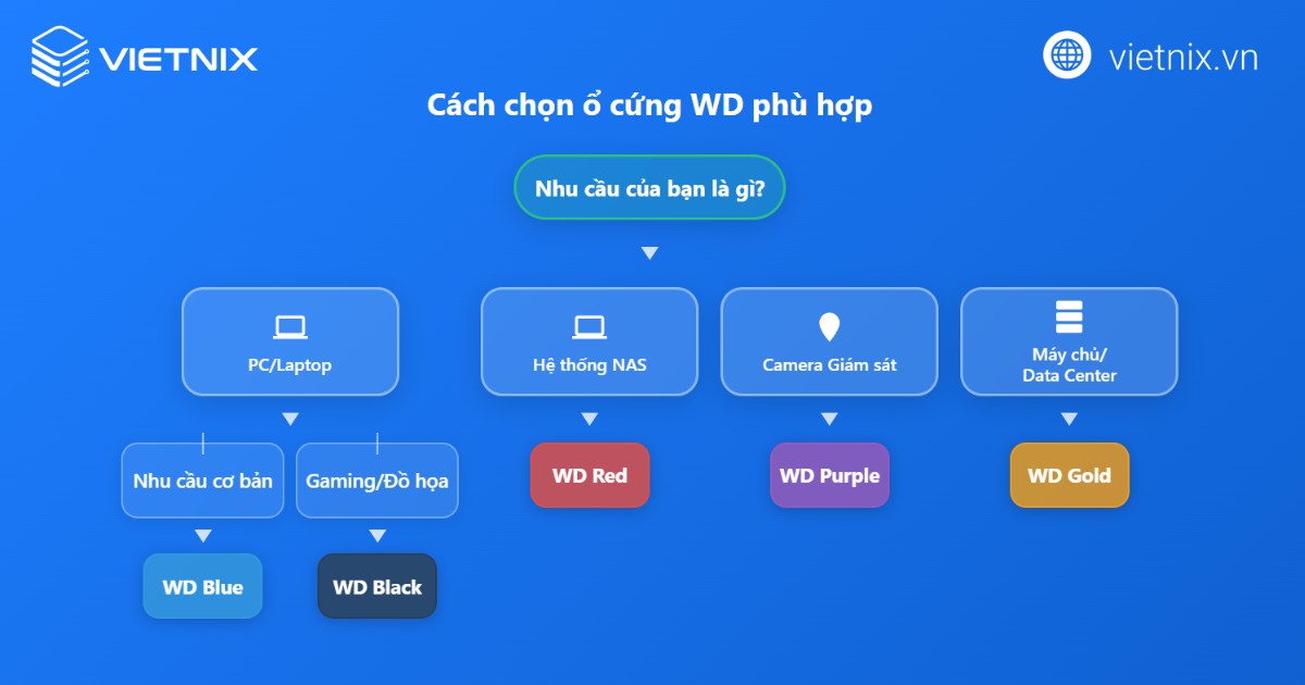 Ổ cứng WD là gì? Phân biệt màu sắc của ổ cứng WD 71 o cung wd 2