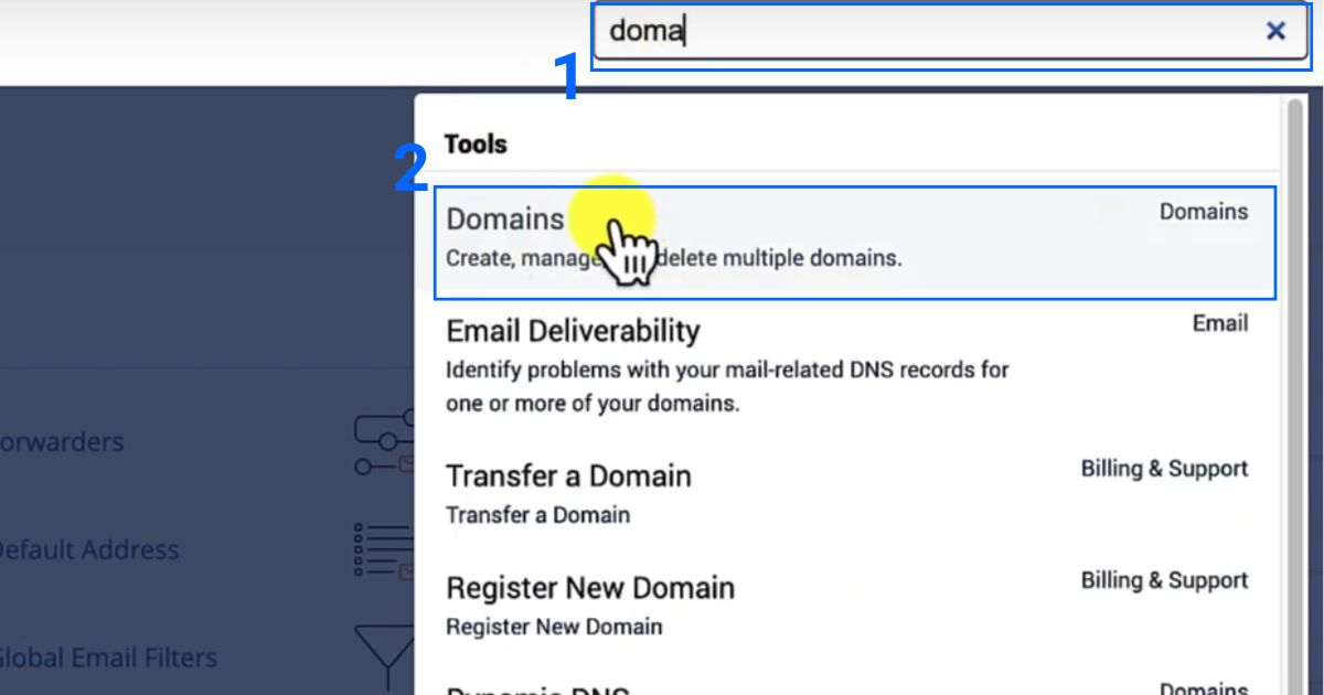 Bạn có thể dùng thanh tìm kiếm để truy cập nhanh hơn
