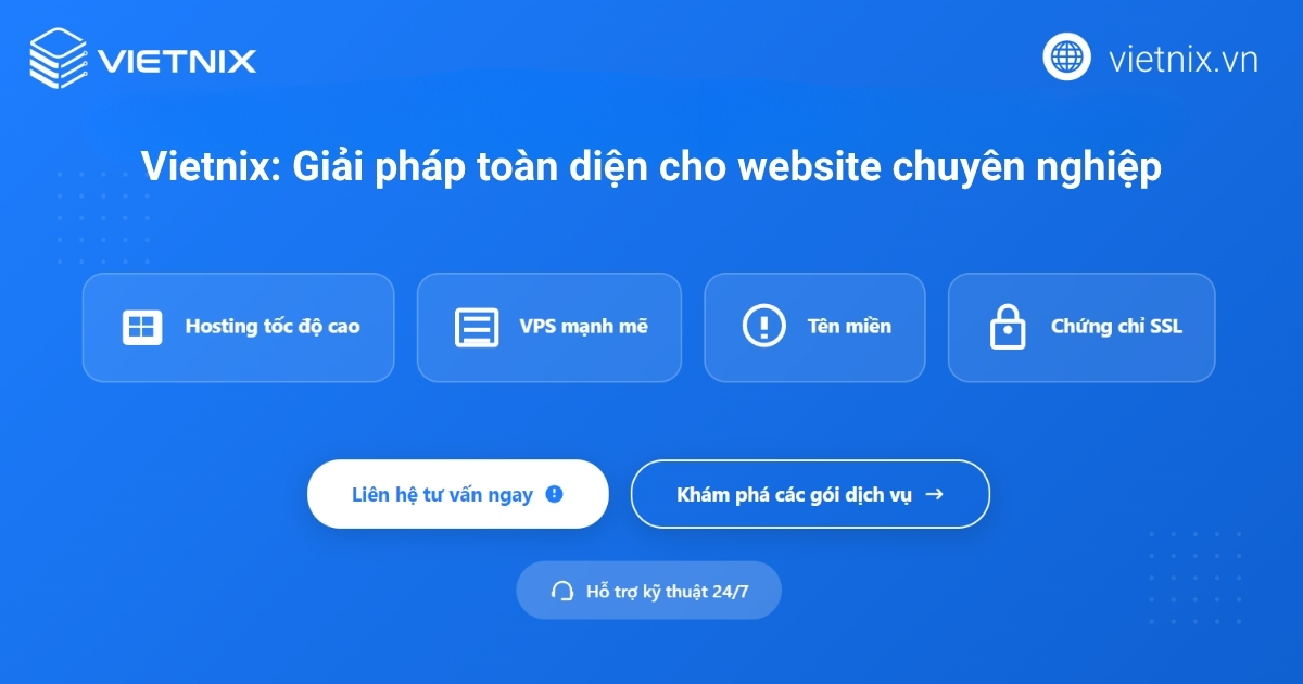 Nâng tầm website của bạn với giải pháp chuyên nghiệp từ Vietnix