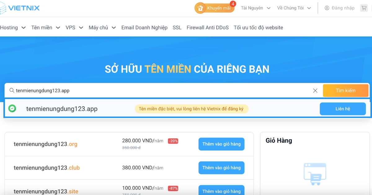 Bạn nhấn vào nút Liên hệ để trao đổi trực tiếp với nhân viên tư vấn qua livechat