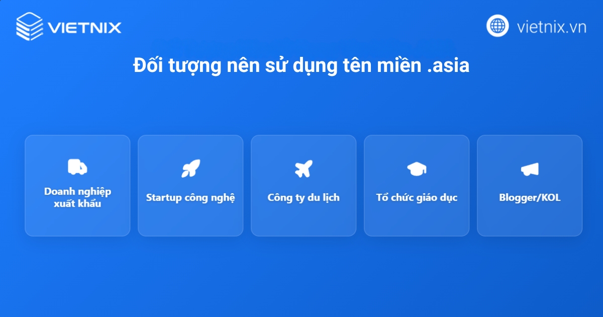 Những lợi ích khi sử dụng tên miền .asia