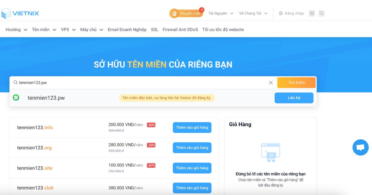 Tên miền .pw là gì? Tổng quan những điều cần biết về tên miền .pw 23 Lúc này bạn chỉ cần liên hệ livechat để nhân viên tư vấn Vietnix hỗ trợ order tên miền nhanh chóng