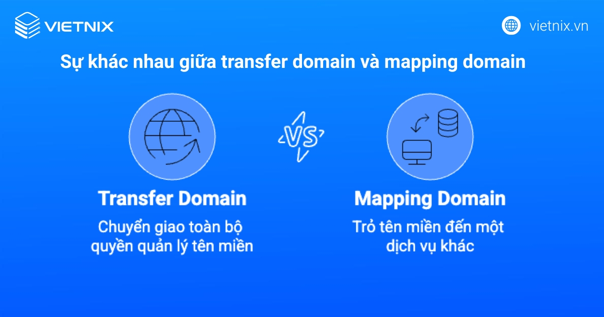 Sự khác nhau giữa transfer domain và mapping domain