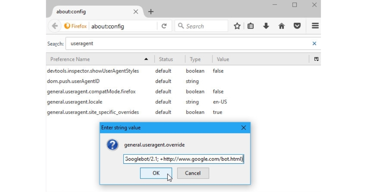 Cửa sổ tiếp theo sẽ yêu cầu bạn nhập giá trị