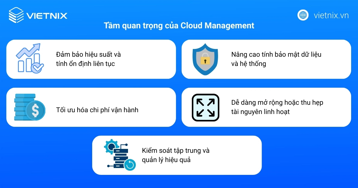 Tầm quan trọng của Cloud Management
