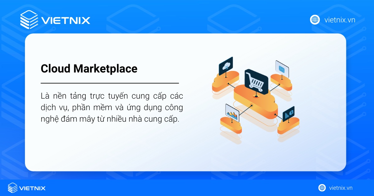 Cloud Marketplace là nền tảng kỹ thuật số tập trung, hoạt động tương tự như một kho ứng dụng