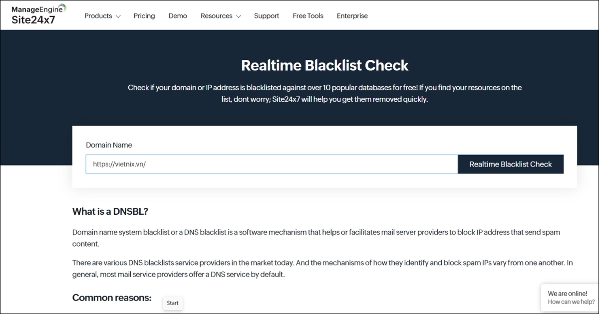 Domain Blacklist Check là gì? Nguyên nhân và 12 công cụ check blacklist domain 43 Site24x7