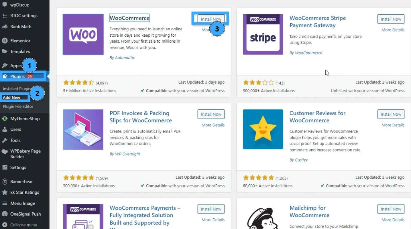 Hướng dẫn tạo website bán hàng bằng WordPress miễn phí cho người mới 30 Tải plugin WooCommerce