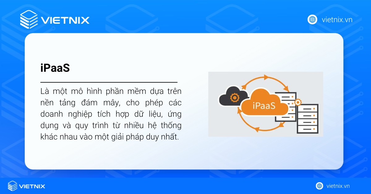 iPaaS (Integration Platform as a Service) là một mô hình phần mềm dựa trên nền tảng đám mây