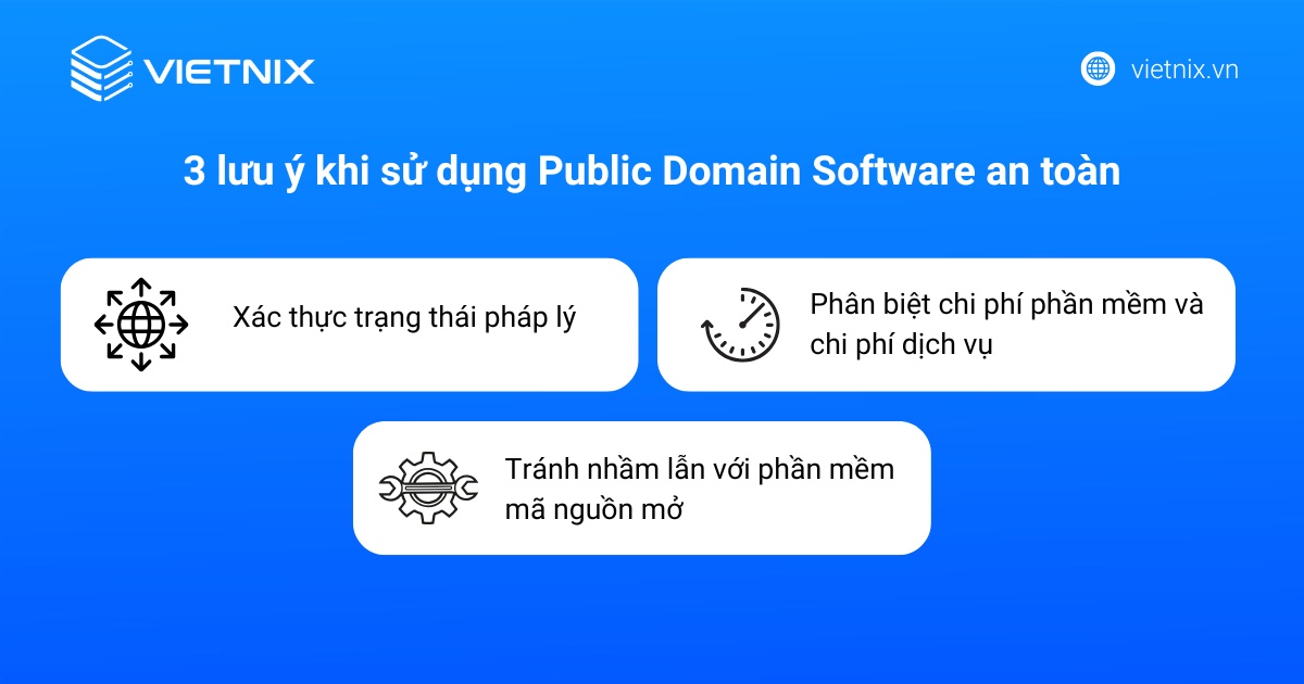 3 lưu ý khi sử dụng Public Domain Software an toàn