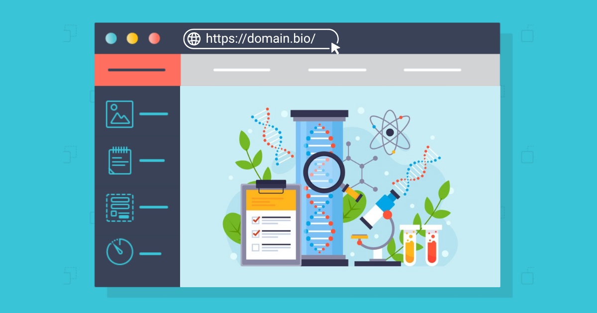Doanh nghiệp trong ngành sinh học, sức khỏe nên chọn tên miền .bio