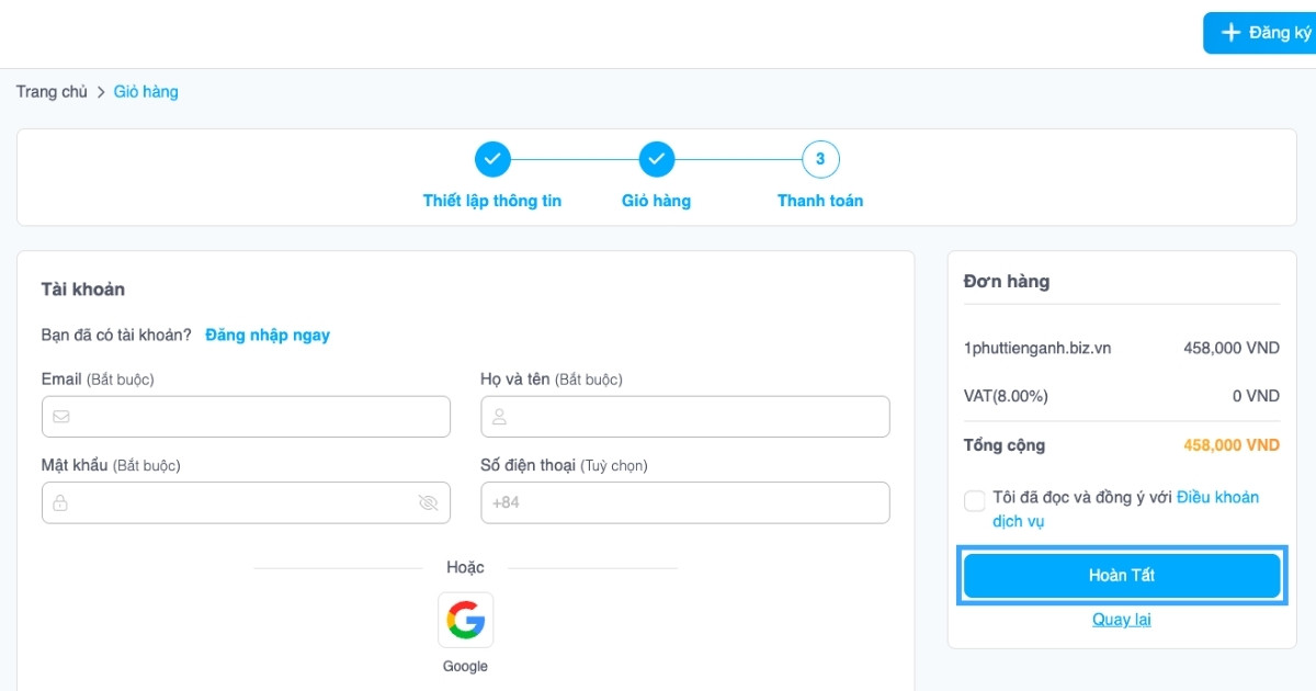 Hướng dẫn đăng ký tên miền .biz.vn nhanh chóng tại Vietnix