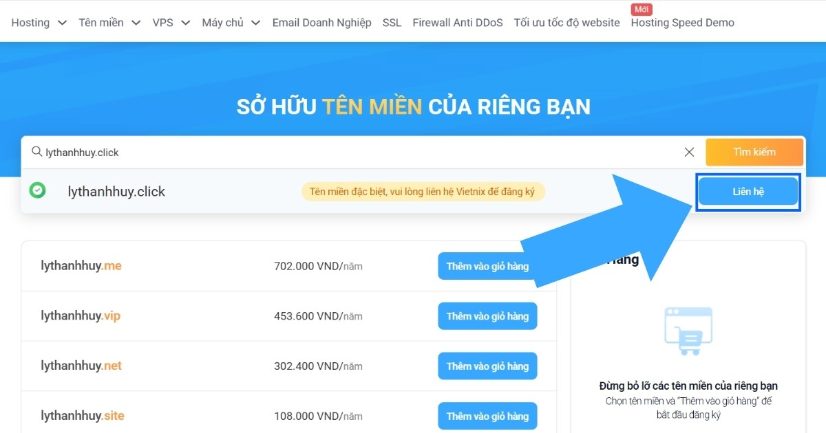 Nhấn vào nút Liên hệ để nhận được hướng dẫn chi tiết