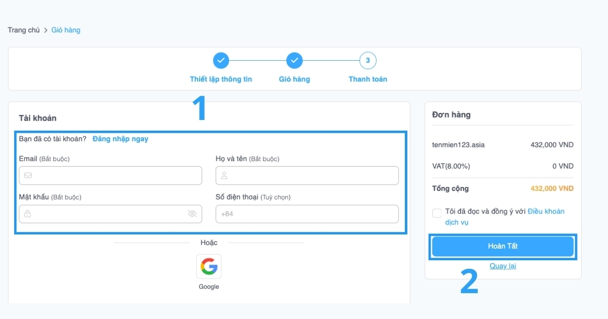 Tên miền .online là gì? Lợi ích và cách mua tên miền .online giá rẻ 53 Bạn cần điền đầy đủ thông tin cá nhân chủ sở hữu tên miền vào biểu mẫu yêu cầu