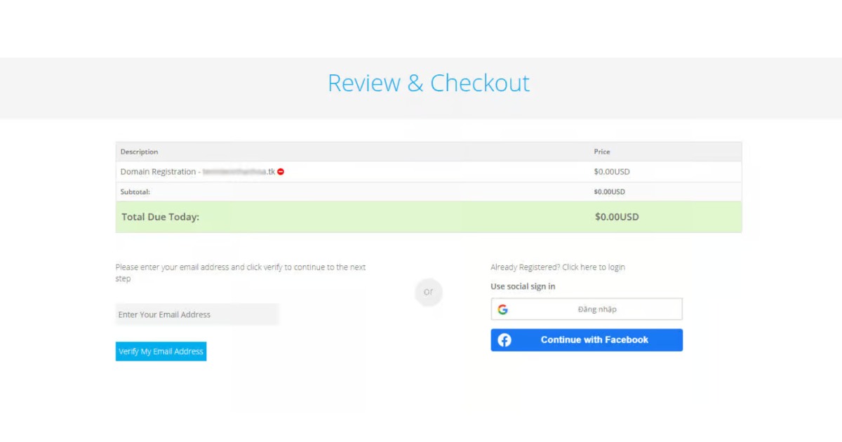 Đăng nhập nếu đã có tài khoản, hoặc đăng ký tài khoản mới bằng email