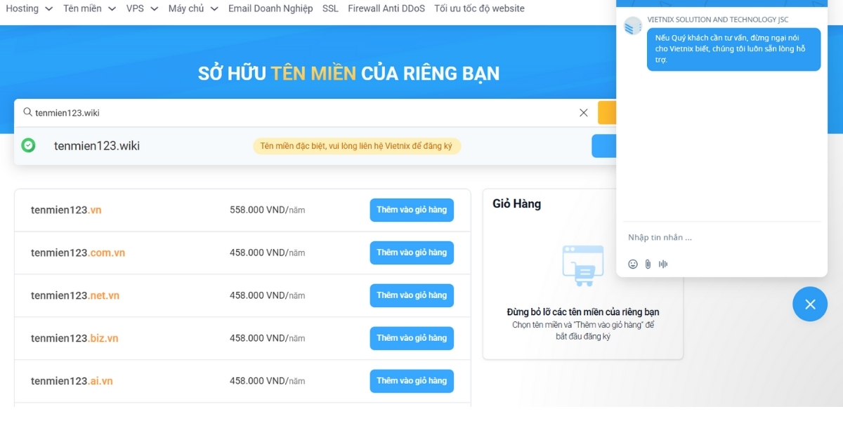 Liên hệ và tiến hành thanh toán