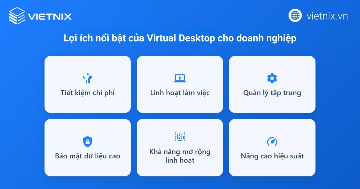 Lợi ích chính khi sử dụng Virtual Desktop đối với doanh nghiệp
