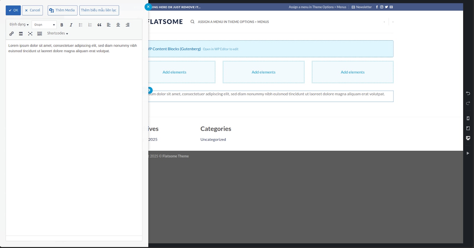 Nhấp đúp để sửa nội dung hoặc chọn Open Text Editor