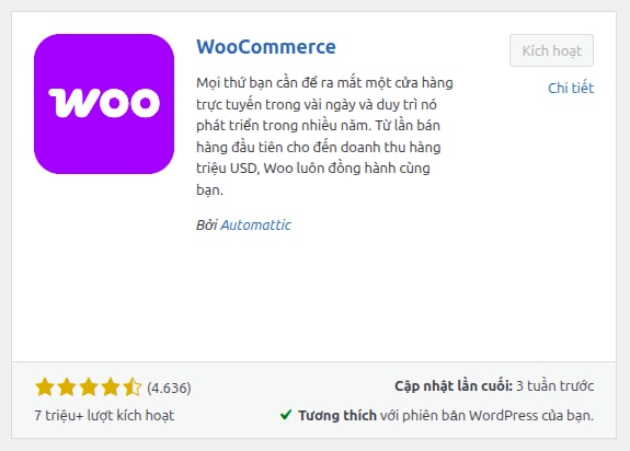 Cài plugin Woocommerce và import sản phẩm vào