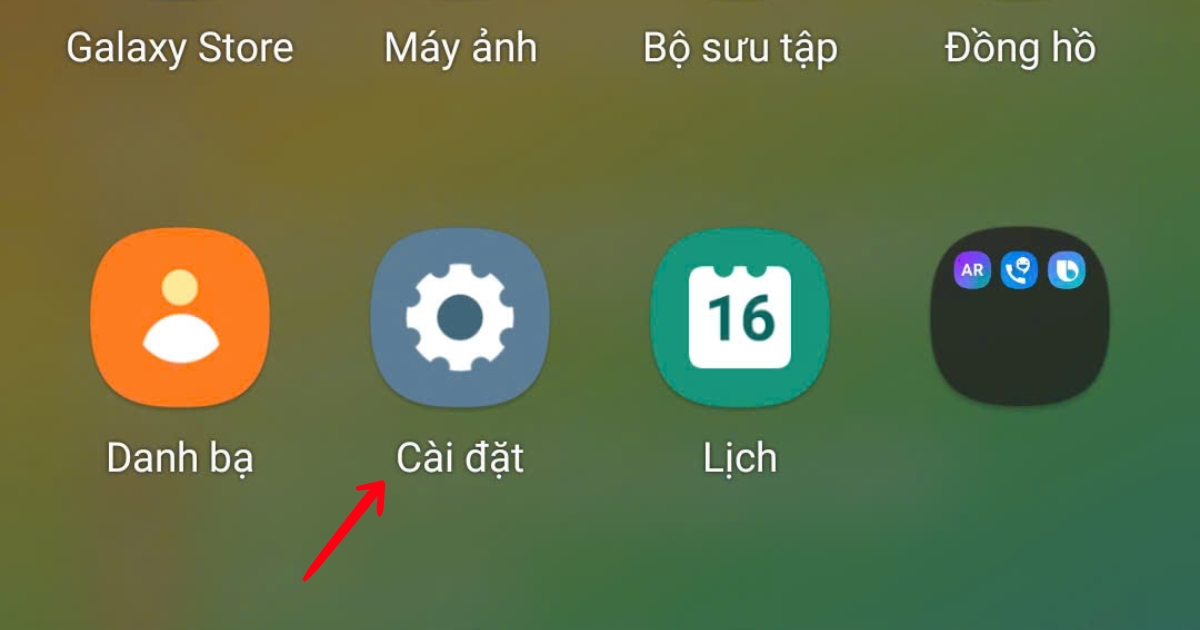Bạn vào phần Cài đặt