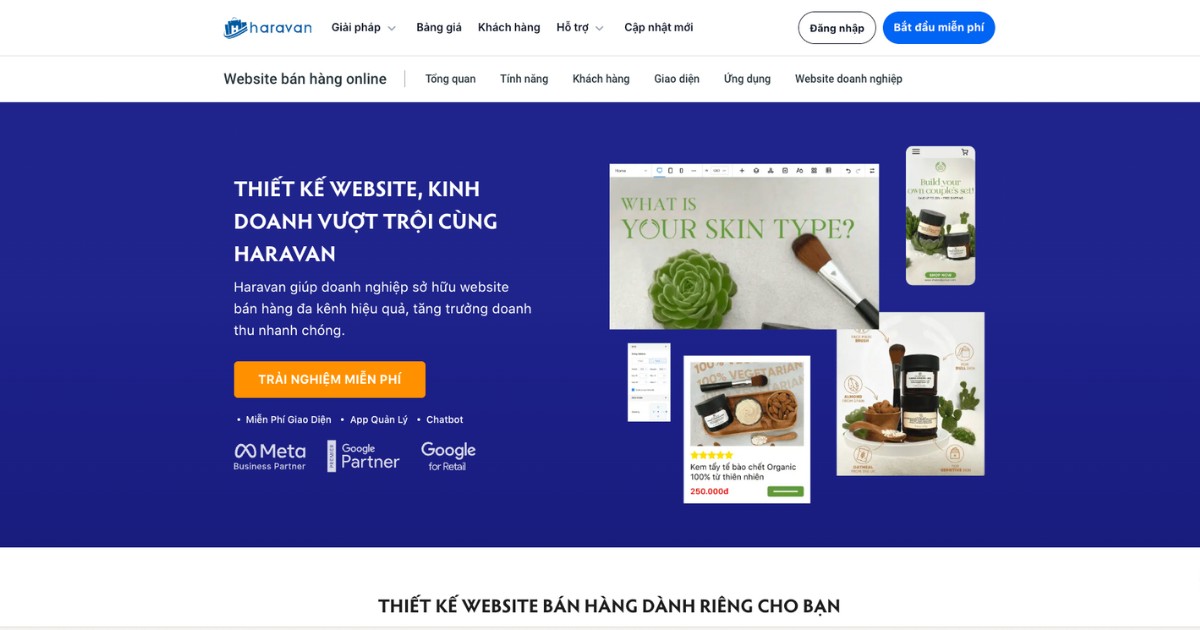 Cách tạo website bán hàng online miễn phí và đơn giản 2025 39 Truy cập haravan.com