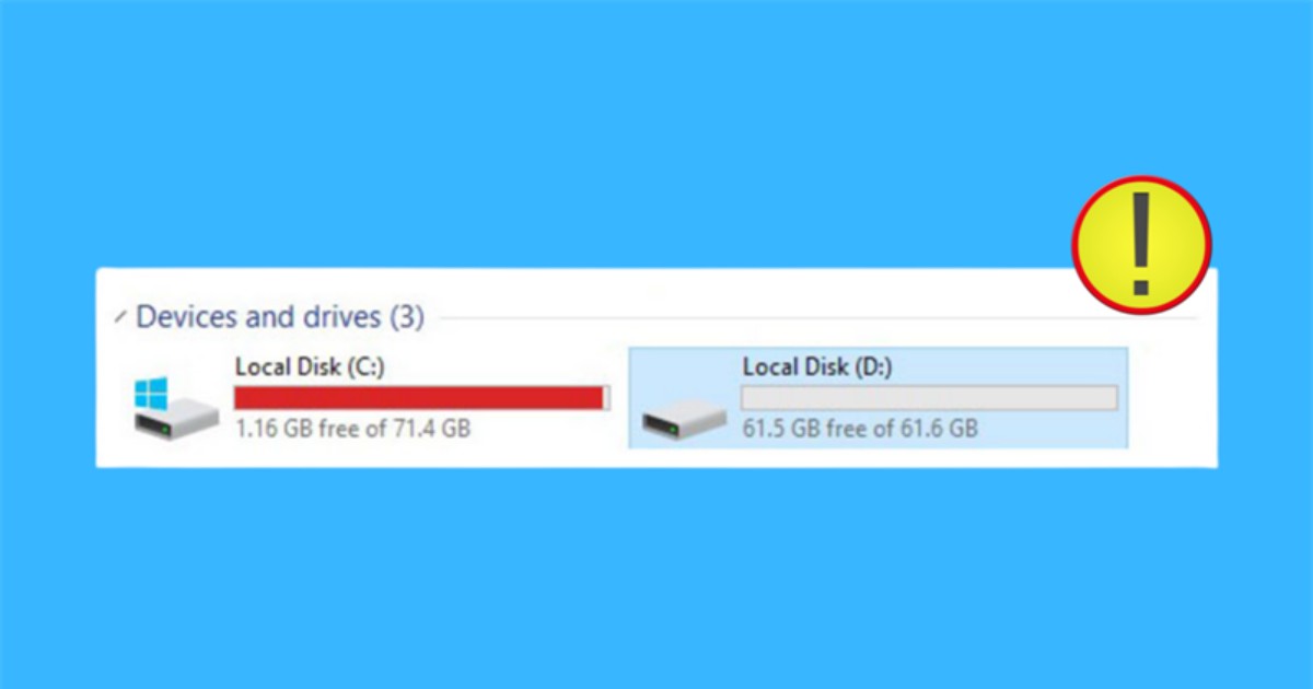 Khi không còn đủ không gian trống, hệ thống không thể tạo ra các tệp tin cần thiết cho một database mới