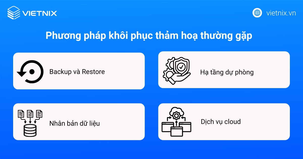Phương pháp khôi phục thảm họa thường gặp