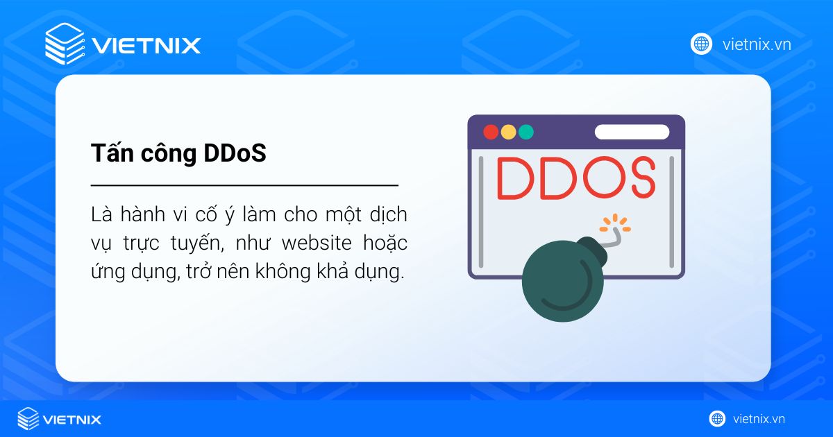 DDoS là một biến thể mạnh của tấn công của DoS