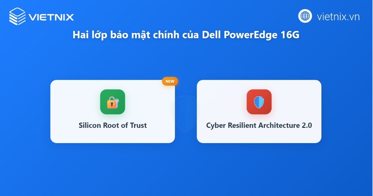 Hai lớp bảo mật trên PowerEdge 16G