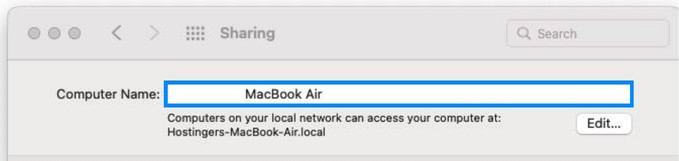 bạn sẽ thấy tên đầy đủ của máy tính hoặc FQDN nằm ở phần giới thiệu