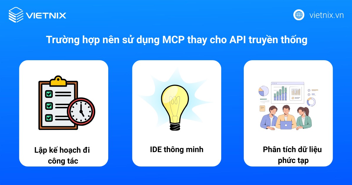 Trường hợp nên sử dụng MCP thay cho API truyền thống