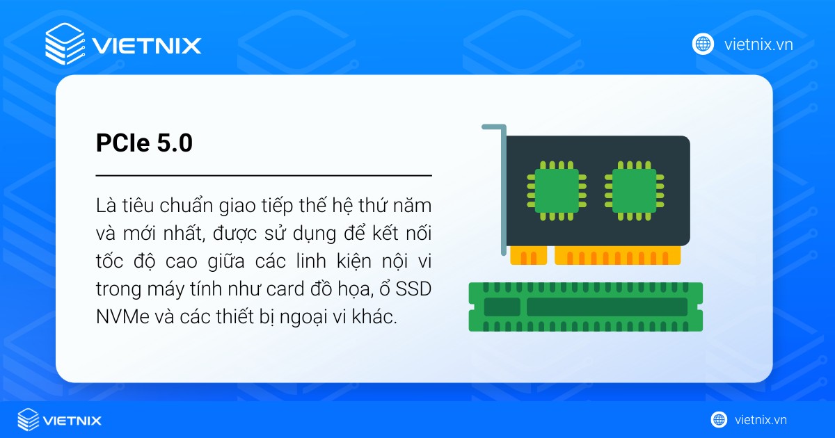 PCIe 5.0 tiêu chuẩn giao tiếp thế hệ thứ năm