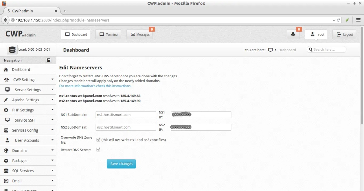Control WebPanel (trước đây là CentOS Web Panel) là một bảng điều khiển quản lý hosting miễn phí 