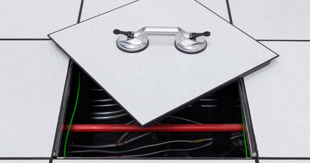 Sàn nâng kỹ thuật nhằm bảo vệ các thiết bị (Nguồn: Internet)