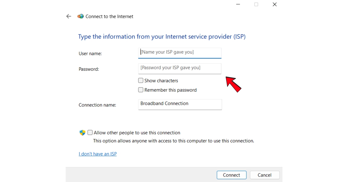PPPoE là gì? Vai trò và ứng dụng của giao thức kết nối PPPoE 58 Người dùng cần điền chính xác username và password PPPoE
