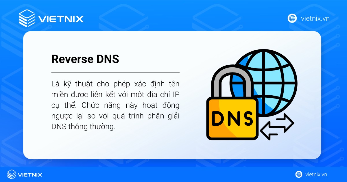 Reverse DNS (rDNS)  hay phân giải ngược tên miền