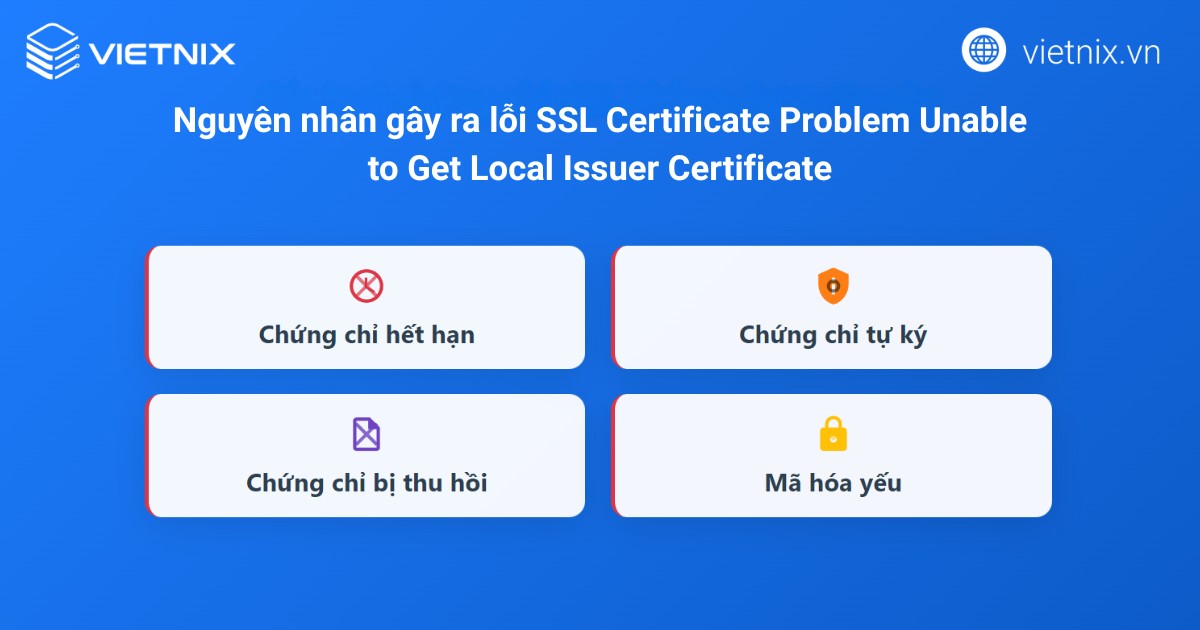SSL Certificate Problem Unable to Get Local Issuer Certificate: Nguyên nhân và cách khắc phục 14 ssl certificate problem unable to get local issuer certificate 3