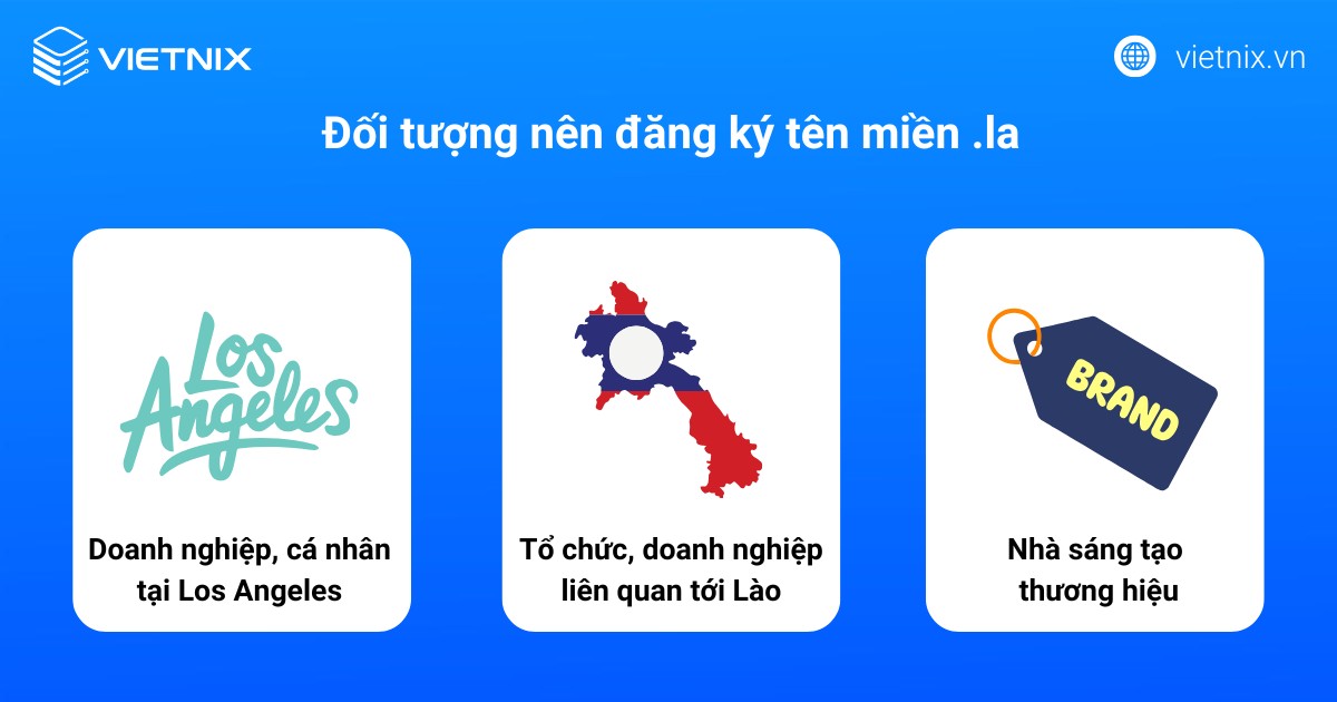 Đối tượng nên đăng ký tên miền .la