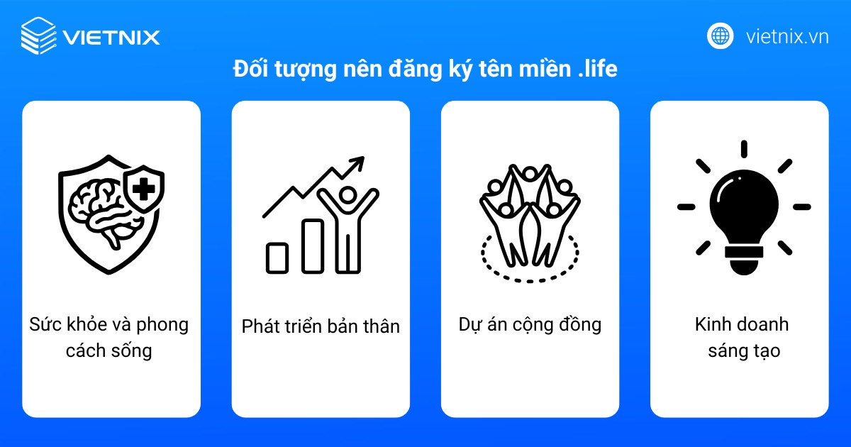 Đối tượng nên đăng ký tên miền .life