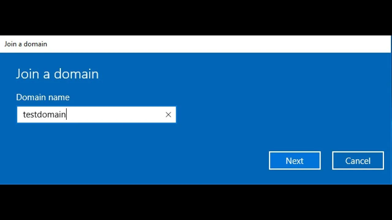 Kết quả sau khi unjoin domain