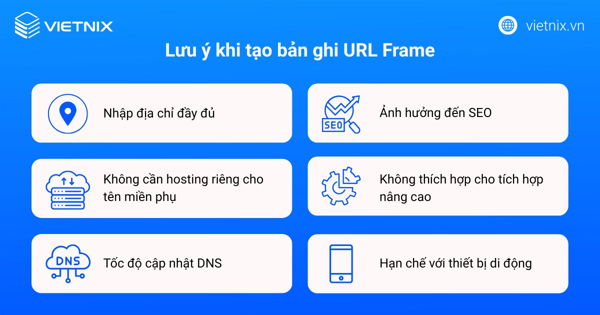 URL Frame là gì? Hướng dẫn chi tiết cách tạo bản ghi URL Frame 16 Lưu ý khi tạo bản ghi URL Frame