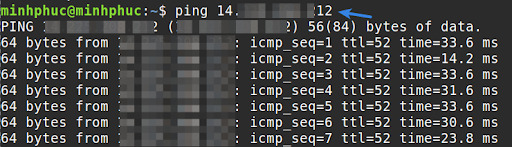 Kiểm tra độ trễ và mất gói tin