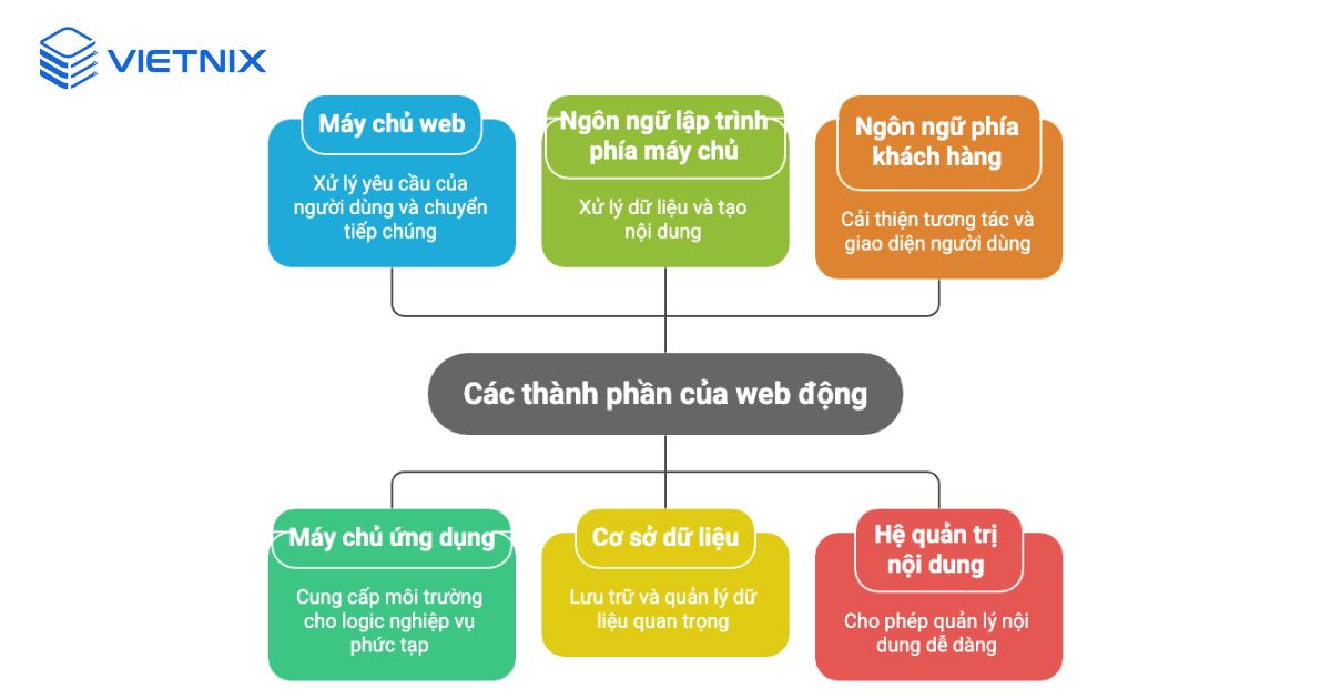Web động là gì? Web tĩnh là gì? Ưu nhược điểm và phân biệt web động với web tĩnh 55 Các thành phần của web động